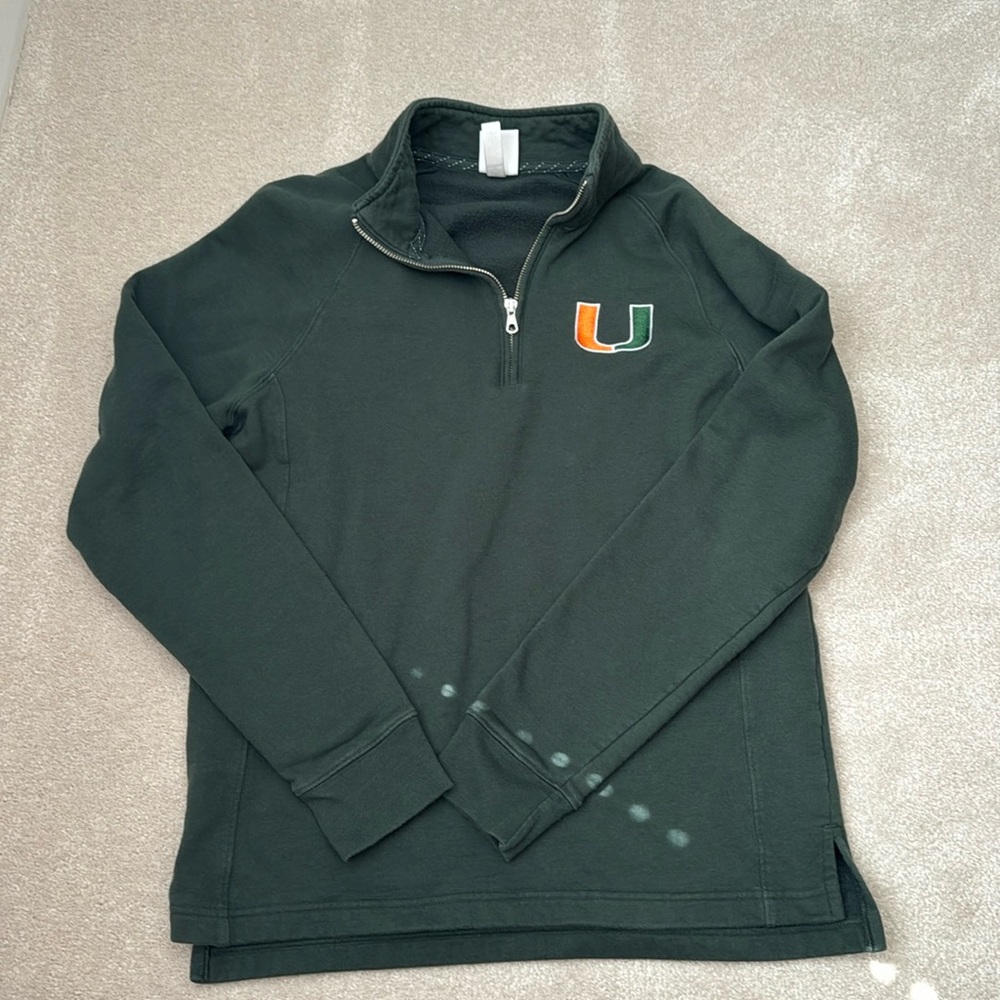 University of Miami quarter zip